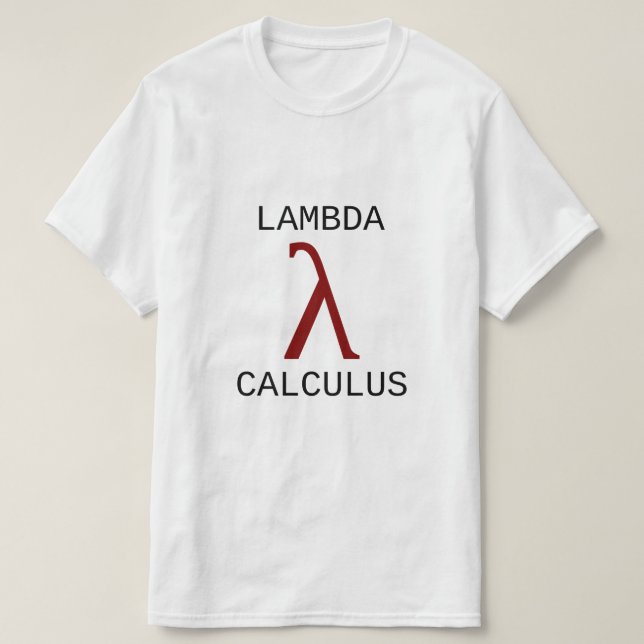 T-shirt Calcul de λ de lambda (Design devant)
