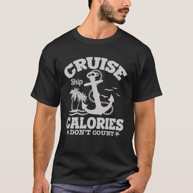 T-shirt Calcul des bateaux de croisière ne comptent pas de (Devant)