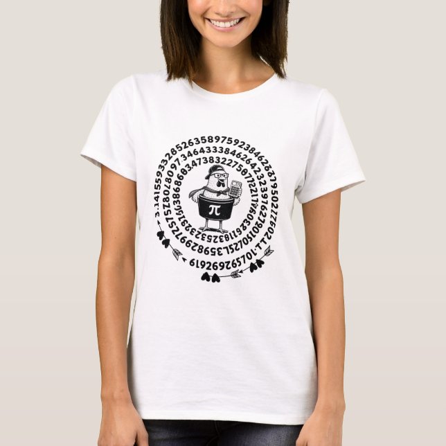 T-shirt Calculateur de capacité de pot de poulet Prof de m (Devant)