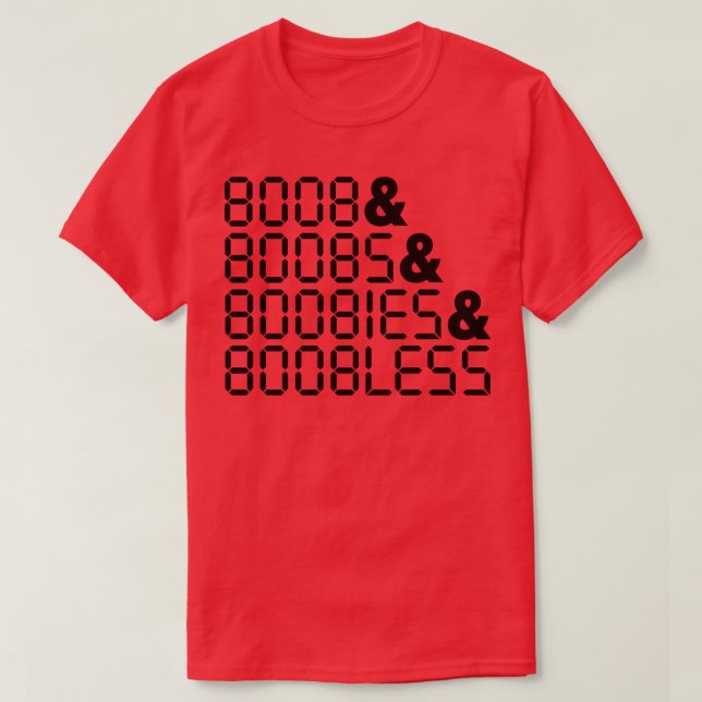 T-shirt Calculateur sans objet Mots à l'envers (Design devant)