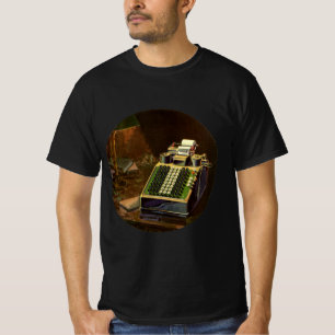 T-shirt Calculatrice comptable Comptometer Entreprise Vint
