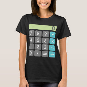 T-shirt Calculatrice Costume d'Halloween Chemise Geek Cool