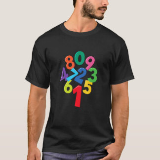 T-shirt Calculatrice d'apprentissage des nombres costume m