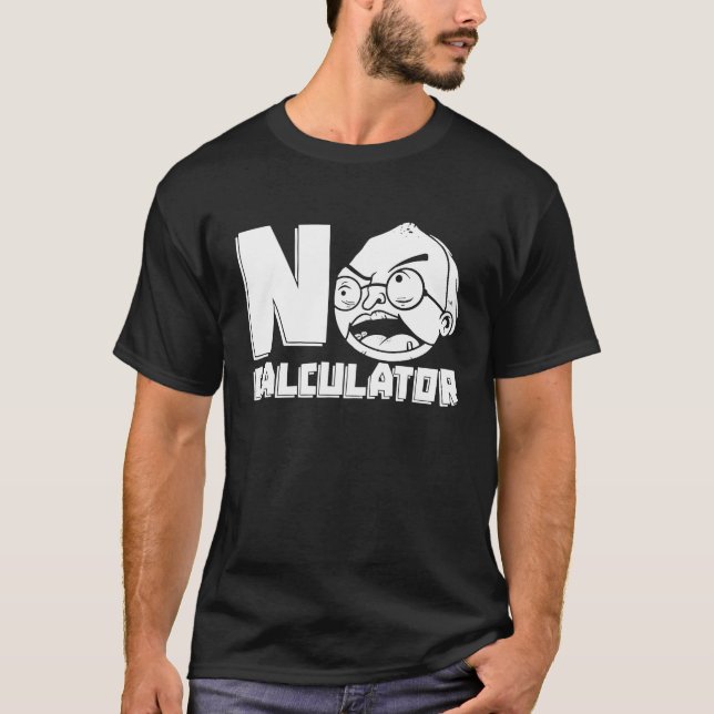 T-shirt Calculatrice de l'enseignant en mathématiques Éduc (Devant)