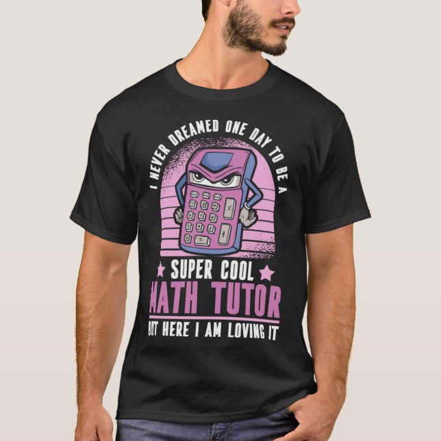 T-shirt Calculatrice de l'enseignant en mathématiques Éduc (Devant)