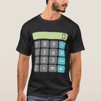 T-shirt Calculatrice Halloween Costume Chemise Math Geek e
