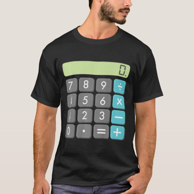 T-shirt Calculatrice Halloween Costume Chemise Math Geek e (Devant)