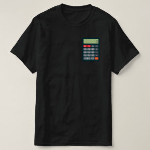 T-shirt Calculatrice mathématique de costume comptable