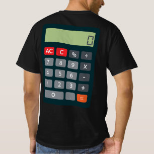 T-shirt Calculatrice mathématique de costume comptable
