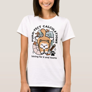 T-shirt Calculs Parfaits – Création de chat de maths drôle