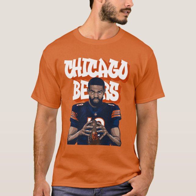 T-shirt Caleb Williams Bears Graffiti Sketch Vector Art Ov (Devant)