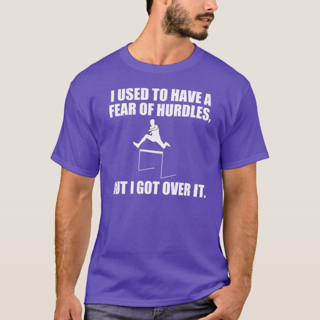 T-shirt Calembour drôle au sujet des obstacles (Devant)