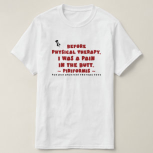 T-shirt Calembour PTees (Piriformis) d'amusement