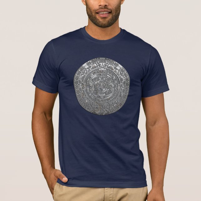 T-shirt Calendrier Aztec Argent (Devant)