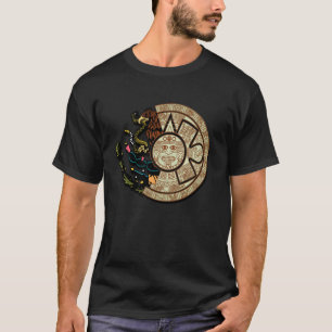 T-shirt Calendrier aztèque maya fait au Mexique Calendario