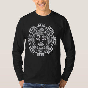 T-shirt Calendrier aztèque Maya Indigène Mexicaine Aztec J
