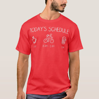 T-shirt Calendrier d'aujourd'hui Cycling VTT Vélo de monta