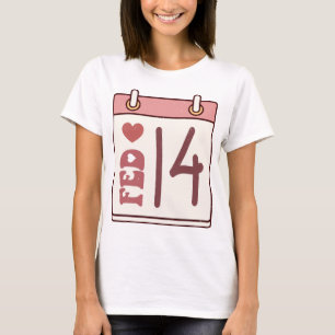 T-shirt Calendrier de la Saint-Valentin