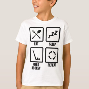 T-shirt Calendrier de travail de hockey sur gazon