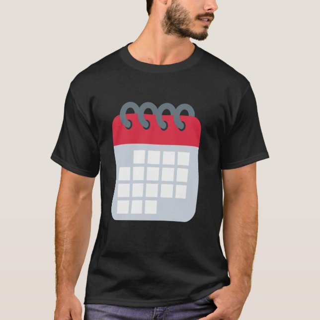 T-shirt Calendrier en spirale (Devant)