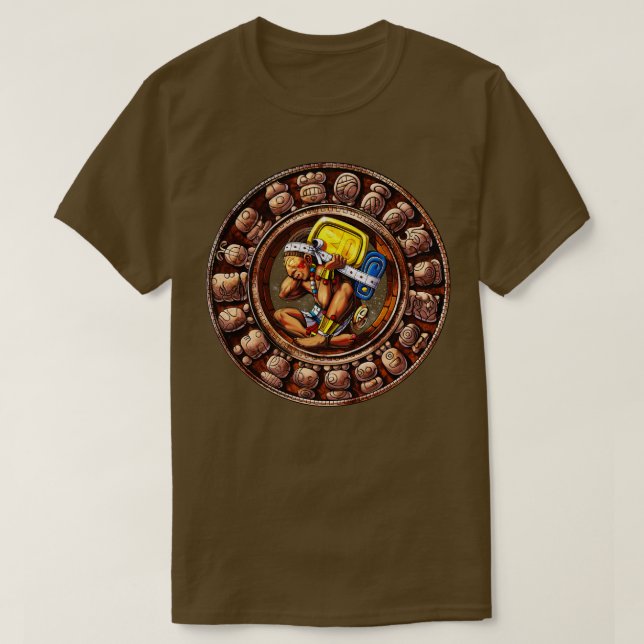 T-shirt Calendrier maya antique (Design devant)