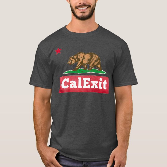T-shirt CalExit California Quitter États-Unis Secede (Devant)