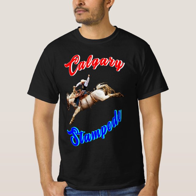 T-shirt Calgary Canada Chevaux Juillet Riders Calgary Stam (Devant)