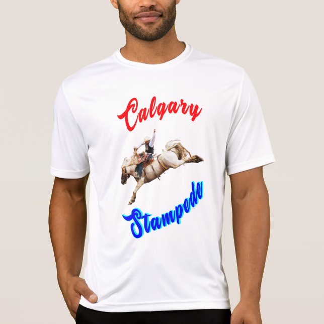 T-shirt Calgary Canada Chevaux Juillet Riders Calgary Stam (Devant)