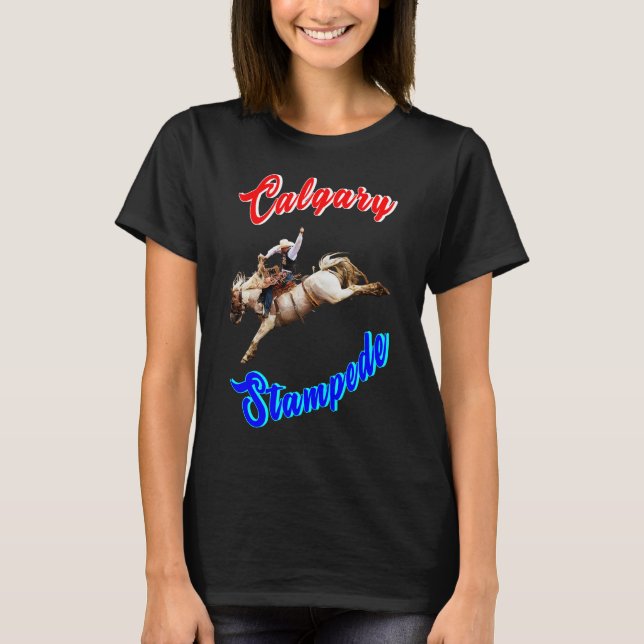 T-shirt Calgary Canada Chevaux Juillet Riders Calgary Stam (Devant)