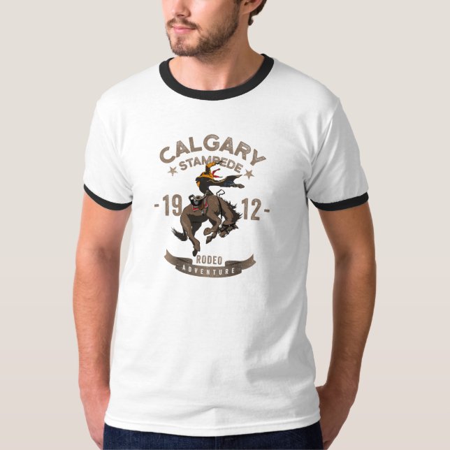 T-shirt Calgary Stampede Rodeo | Doigt pour hommes (Devant)