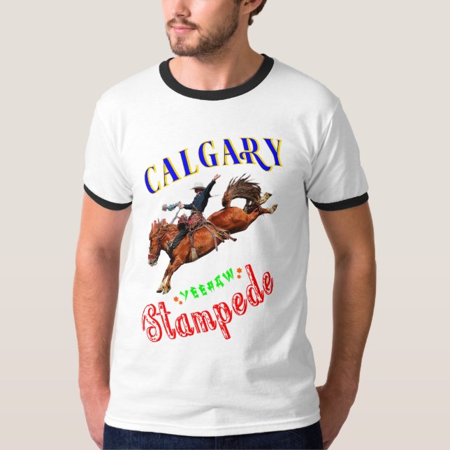 T-shirt Calgary Yeehaw Stampede (Devant)