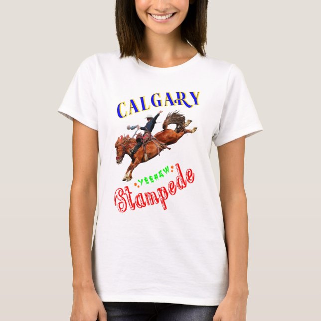 T-shirt Calgary Yeehaw Stampede (Devant)