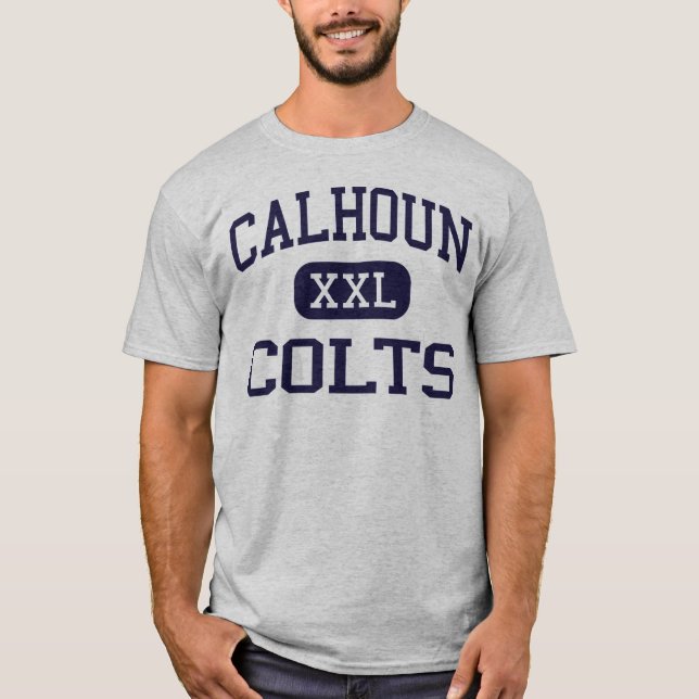 T-shirt Calhoun - colts - lycée - Merrick New York (Devant)