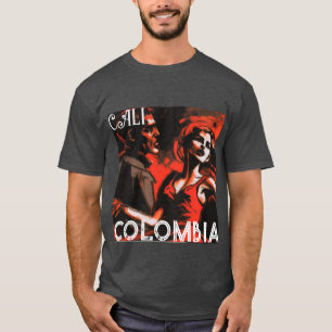 T-shirt Cali Colombia Passionné Par La Salsa Danser