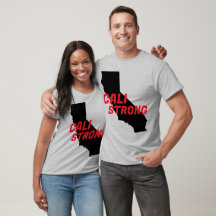 CALI STRONG Red Blk CA Outline Heart