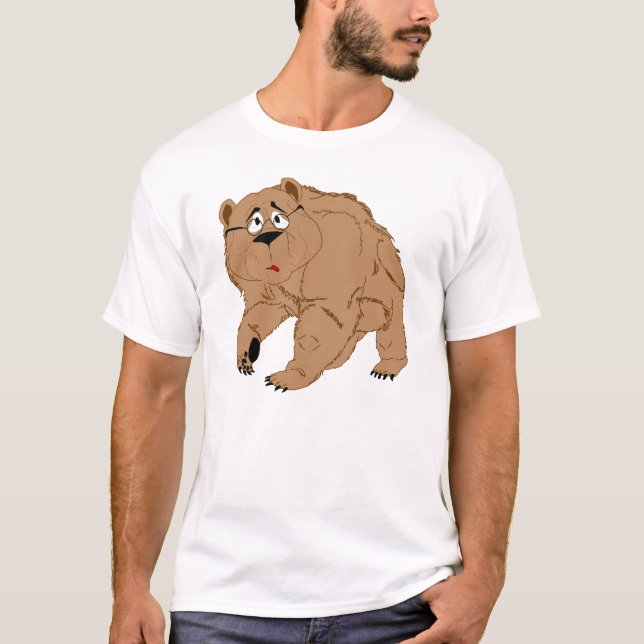 T-shirt CaliBear plus âgé, un vrai indigène (Devant)