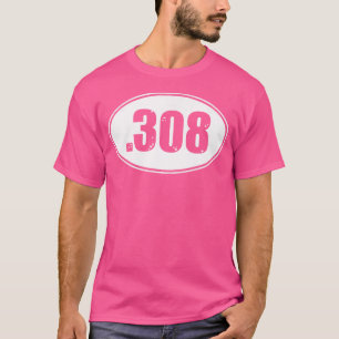 T-shirt Calibre de munition de fusil à pistolet 308 308