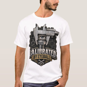 T-shirt Calibré par un ingénieur en mécanique drôle à l'œi