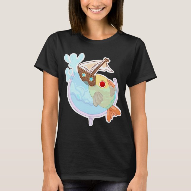 T-shirt calice de piranha (Devant)