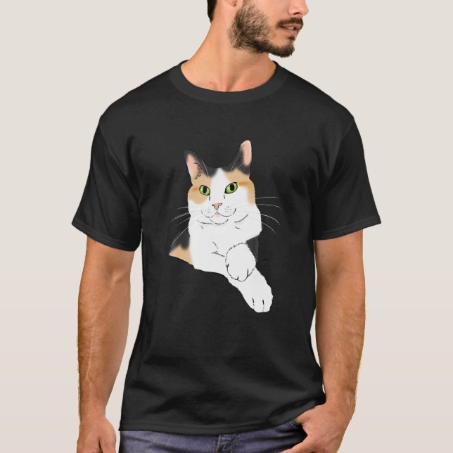 T-shirt Calico Cat, Calico Mom, Calico Lover, Amoureux des (Devant)
