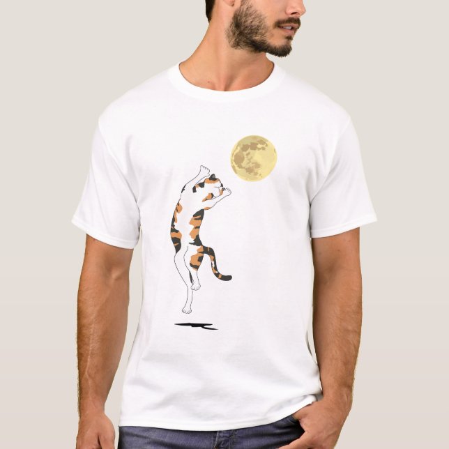 T-shirt Calico Cat Moon Danse (Devant)