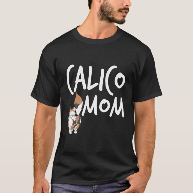 T-shirt Calico Chat Maman Cute Kitty Chat Animal de compag (Devant)