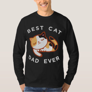 T-shirt Calico Chat Papa Best Kitty Père Jamais Cadeau