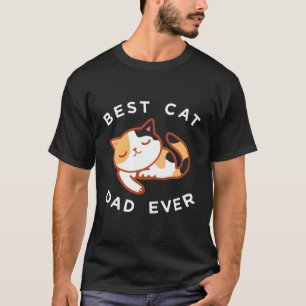 T-shirt Calico Chat Papa Long Manche Chemise Best Kitty Pè