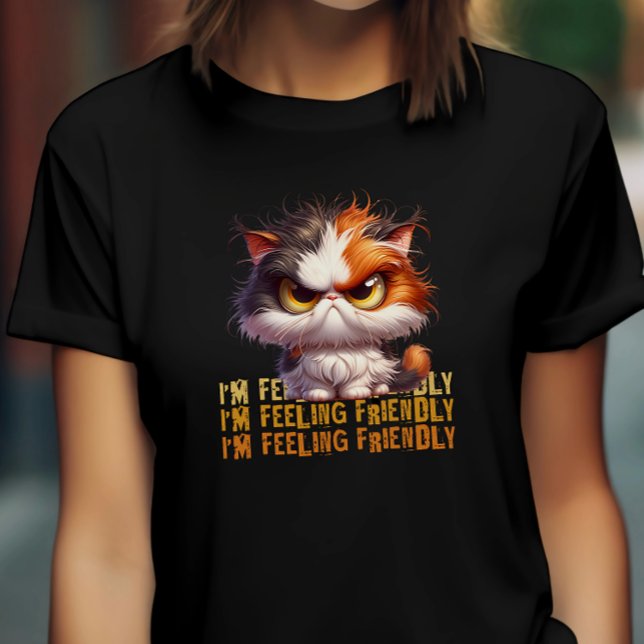 T-shirt Calico Grumpy Chat et une citation drôle (Créateur téléchargé)