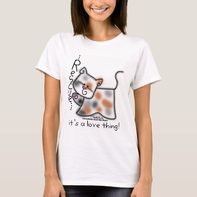 T-shirt Calico SECOURT...c'est un truc d'amour ! (Devant)