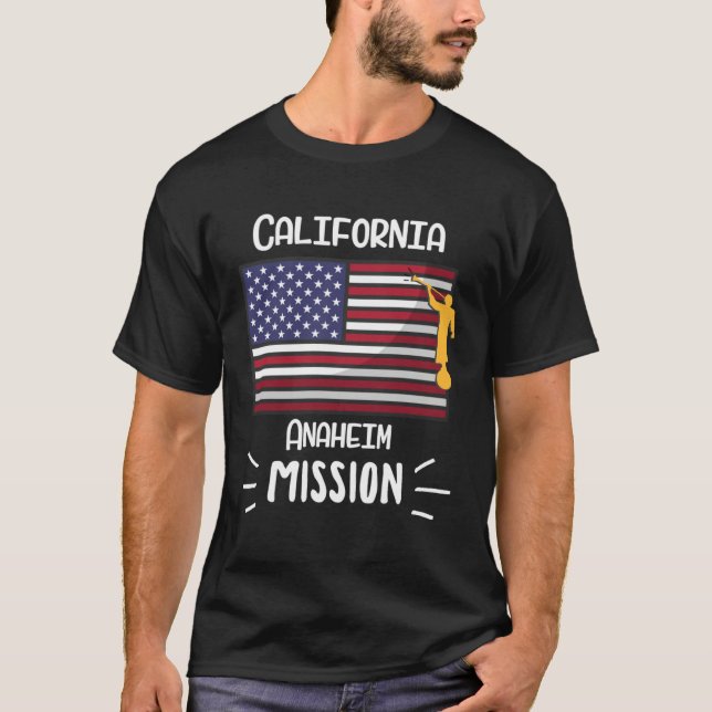 T-shirt California Anaheim Mormon LDS Mission Missionary (Devant)