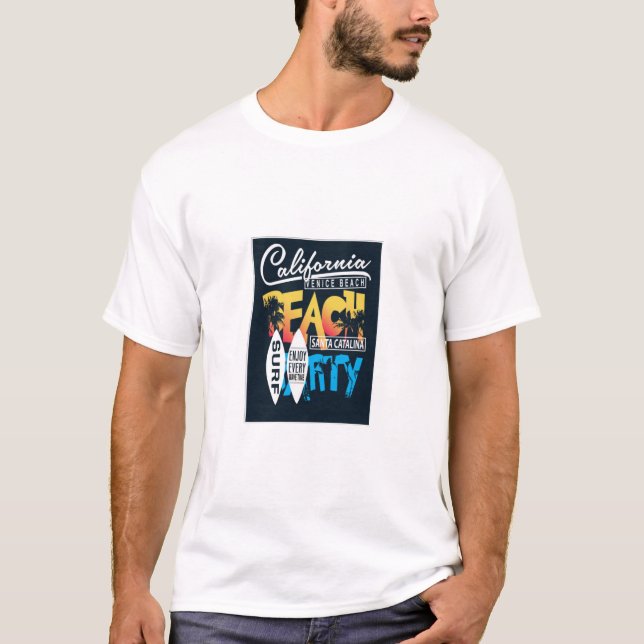T-shirt California Beach Party (Devant)