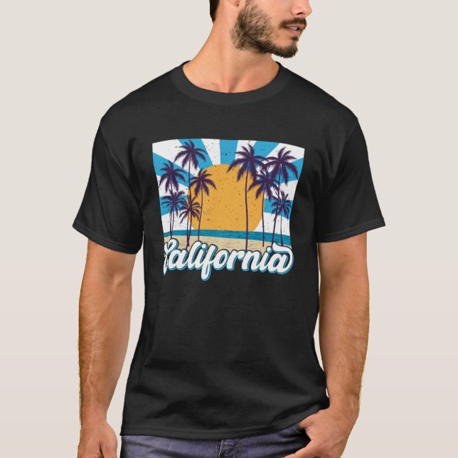 T-shirt California beach USA woman men children  2 (Devant)