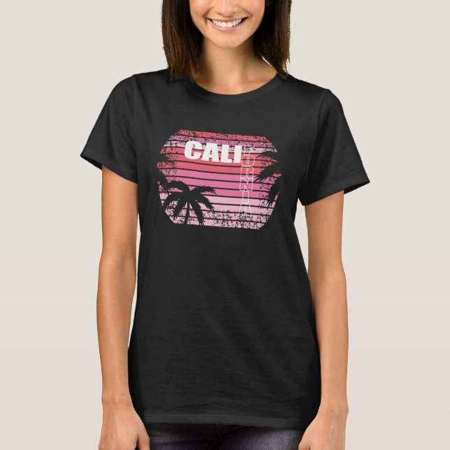 T-shirt California beach USA woman men children  3 (Devant)